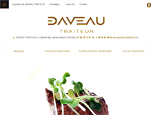 Tablet Screenshot of daveau-traiteur.com